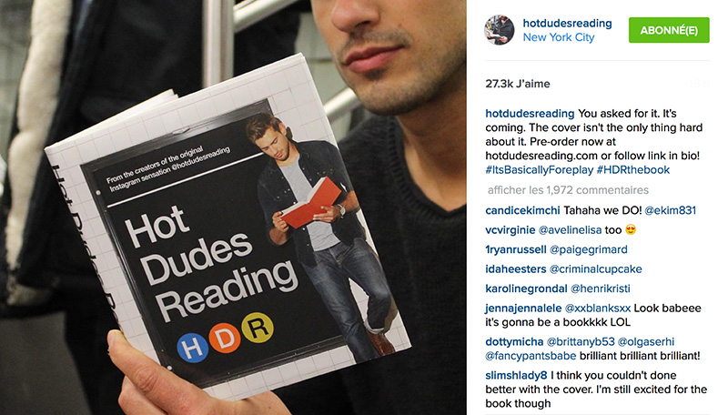 Le compte Instagram "Hot Dudes Reading" devient un livre - Livres Hebdo