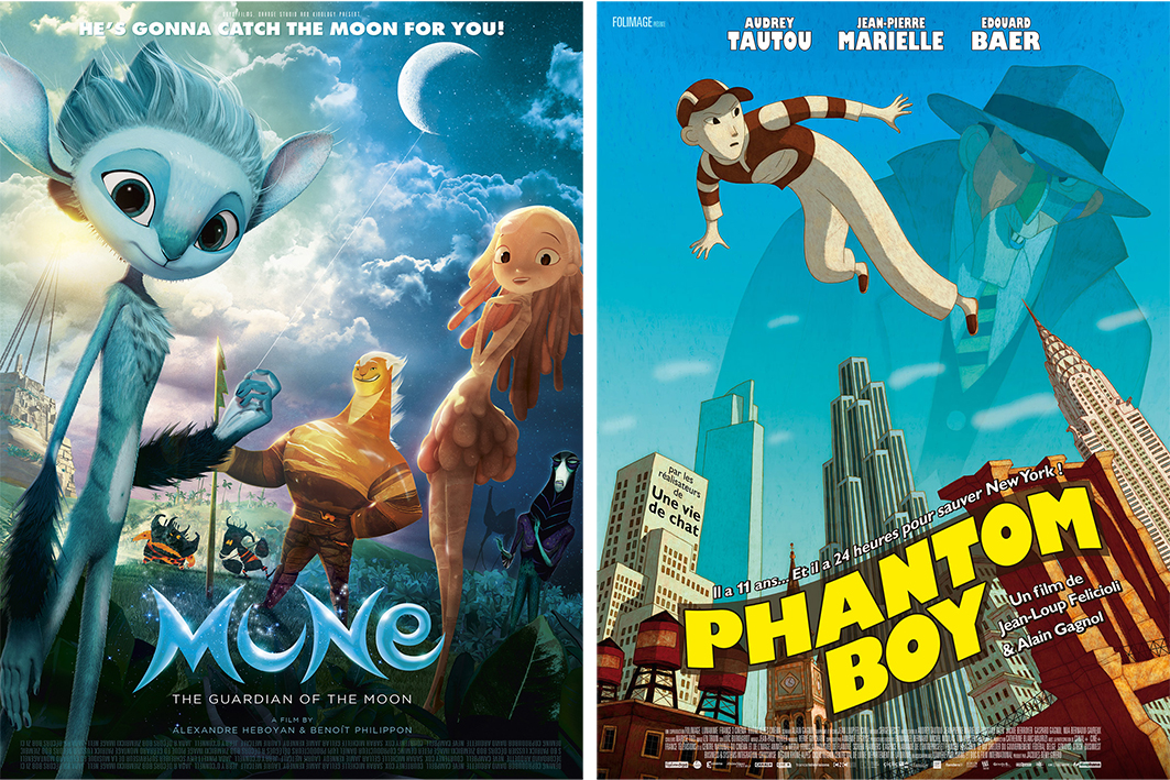Un gardien de la lune et un garçon fantôme sur les grands écrans