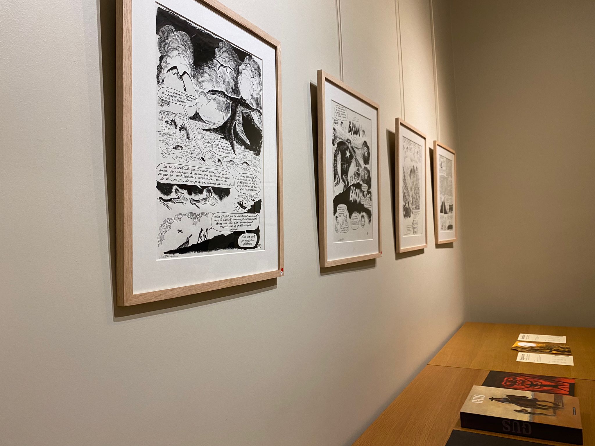 Vernissage de l’exposition "Christophe Blain - Le monde sans fin", jeudi 20 janvier à Paris. TG