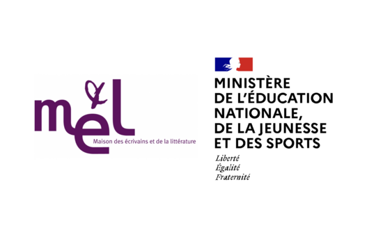 Logo Maison des écrivains et ministère de l'Education