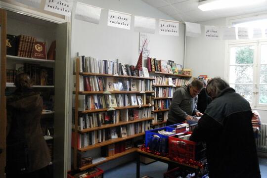 Une librairie solidaire du Secours populaire