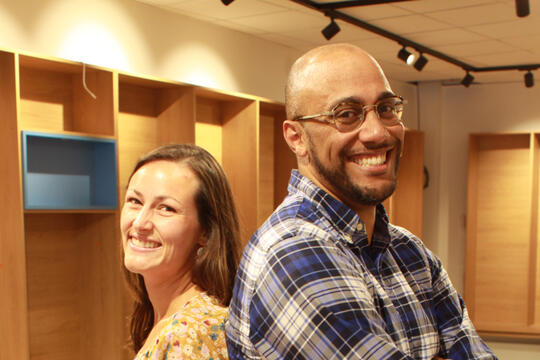 Capucine et Ismail Said Mohamed, de la librairie Combo, à Roubaix.