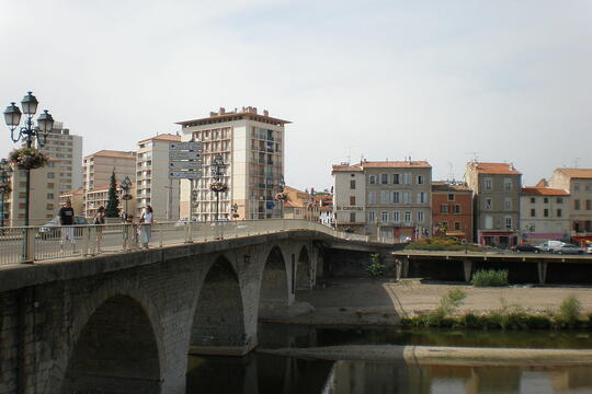 Le centre-ville d'Alès.