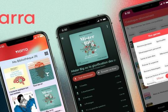 Narra, application québécoise de livres audio