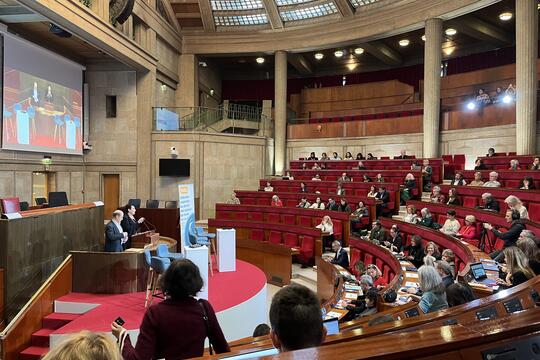 L'hémicycle du Conseil économique, social et environnemental