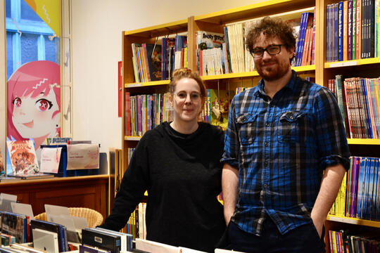 Florence Ringoot et Julien Geelan, de la BDthèque de Bruxelles