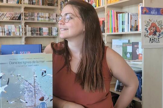 Solène Cudennec, gérante des Mots éphémères, à Rouen.