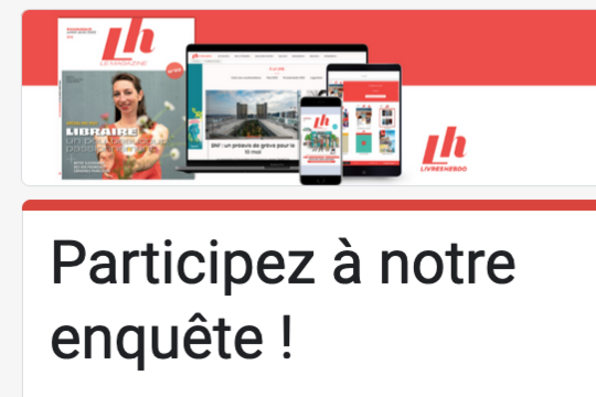 Sondage Livres Hebdo influenceurs