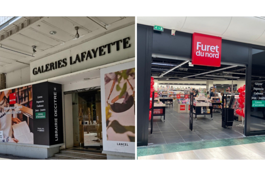 Decitre Grenoble et Furet du Nord Roubaix