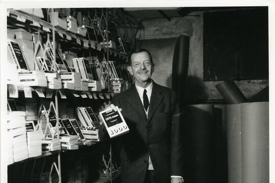 Marcel Duhamel, fondateur de la Série Noire (Gallimard). Photo datée de 1966.