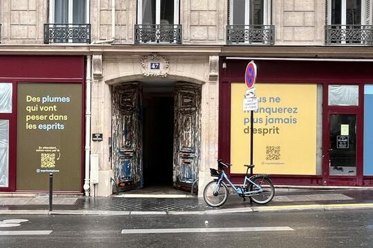 Façade librairie L'esprit et la plume