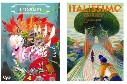 Affiches des Utopiales et Italissimo pour octobre 2025