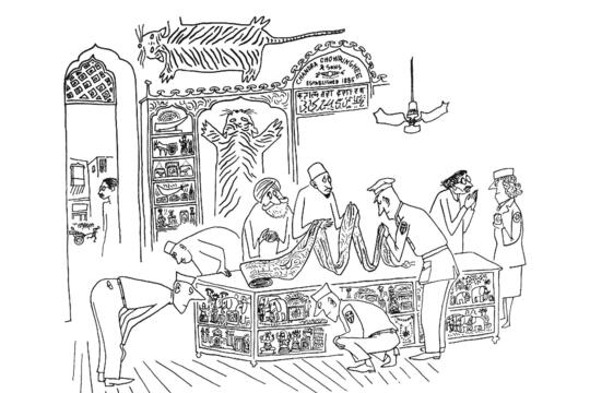 Saul Steinberg Tous en ligne La Table Ronde0.jpg