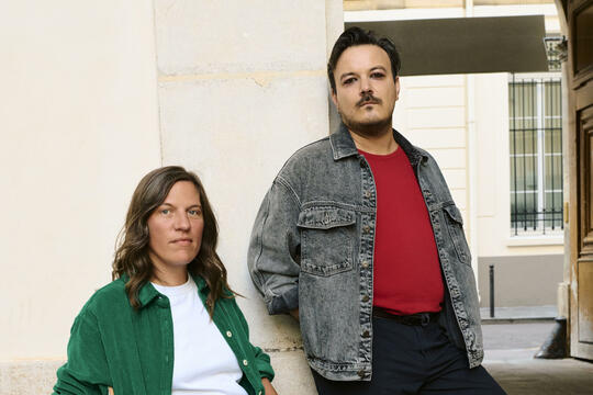 Pauline Miel et Clément Ribes, fondateurs de la maison d'édition les Corps Conducteurs - Photo Laura Léglise 