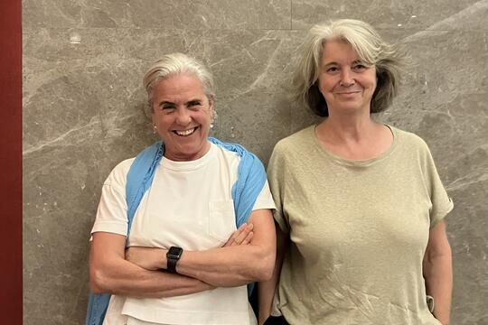 Maja Thomas et Virginie Clayssen à Sharjah, aux Émirats arabes unis