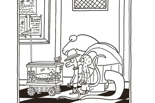 Patrick Ness  illustre par Tim Miller Chroniques dun lezard sans importance vol 2 Le chapeau qui change tout Gallimard Jeunesse0.jpg