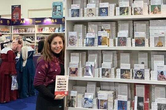 Layal Al-Rustom co-directrice de Diwan Publishing avec la collection Folio au salon du livre