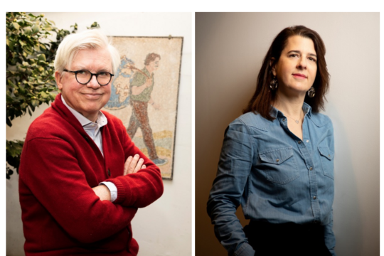 Philippe Gloaguen, fondateur du Routard, et Sidonie Chollet, directrice de Hachette Tourisme