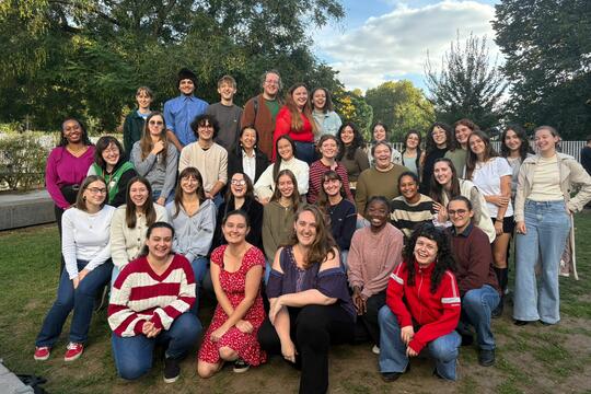 Élèves du BUT3 et M2 à Bordeaux-Montaigne (les éditions l'Apprentie), Nathalie Zberro est au deuxième rang