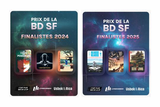 Les finalistes des prix de la BD SF 2024 & 2025