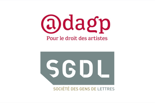 Les logos SGDL et ADAGP