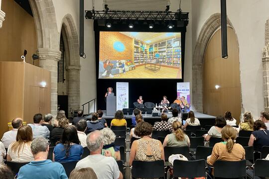 Table ronde sur l'aménagement en bibliothèque lors du Congrès de l'ABF 2026 sur le thème de l'hospitalité