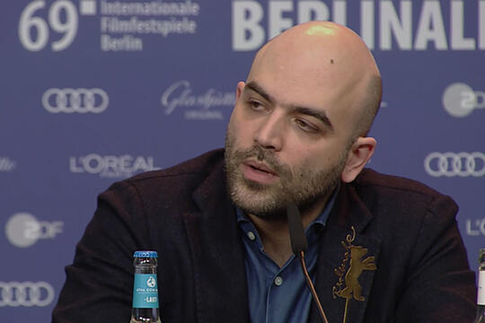 Roberto Saviano lors de la Berlinale 2019