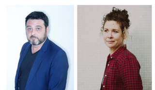 Stéphane Rosa, fondateur et codirecteur de Dark Side, et Elsa Delachair, directrice éditoriale de 10/18