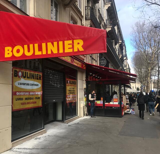 Boulinier ouvre une nouvelle librairie au 18 boulevard Saint Michel à Paris