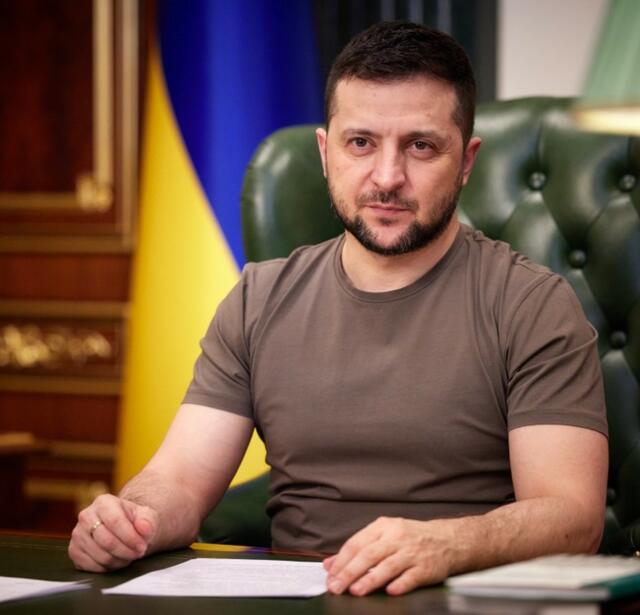 Le président ukrainien Volodymyr Zelensky