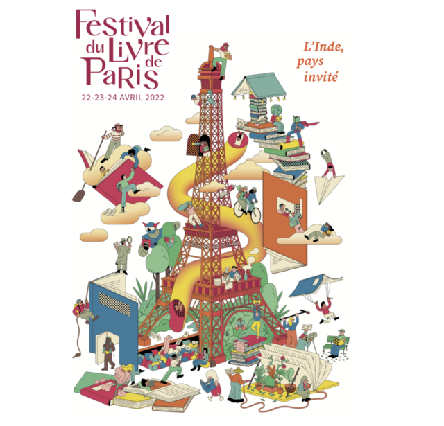 L'affiche du festival du livre de Paris 