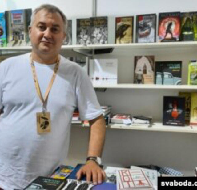 Andrey Yanushkevich, libraire biélorusse, Minsk