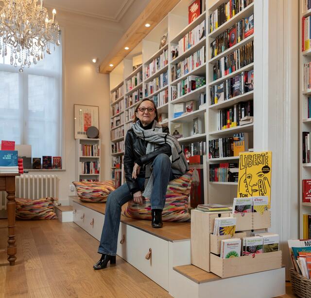 Fabienne Tabacchi van Hulle, de la librairie Place ronde, à Lille.