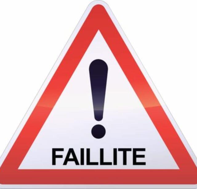 Panneau Attention Faillite