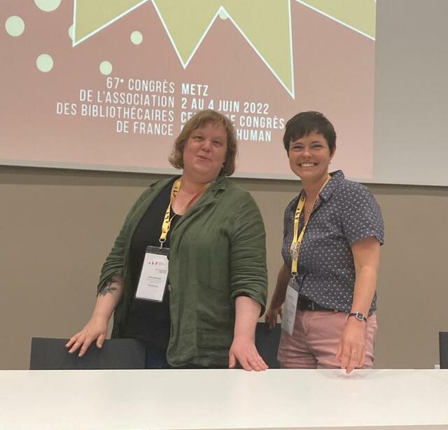 Hélène Brochard et Loriane Demangeon Congrès ABF 2022