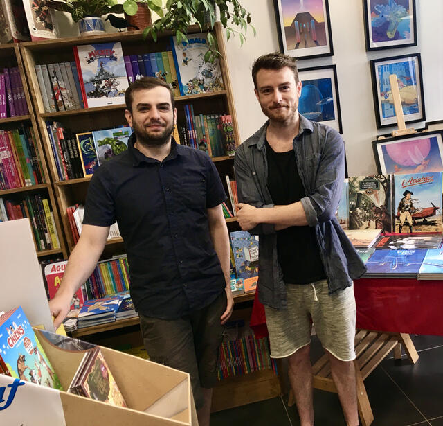 Quentin Adrien Roche, de la librairie BD Le Chaudron, à St Nazaire