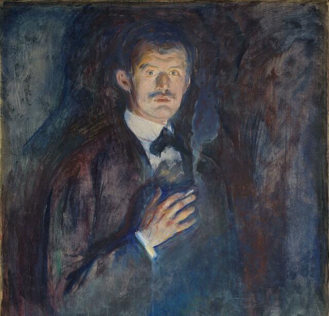 Munch_ Autoportrait à la cigarette