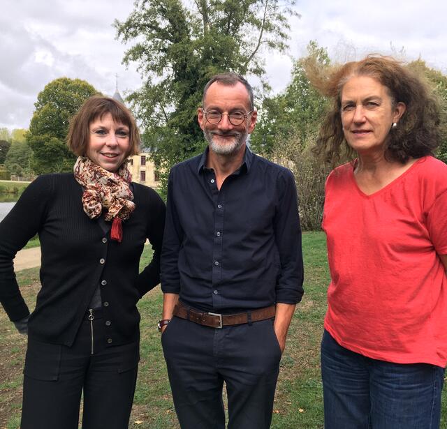 Mélanie Steinbach (Bibliothèque d’Alsace), François Rosfelter (Bibiliothèque départementale de la Vienne) et Marie-Joe Mallet (BD de Dordogne)
