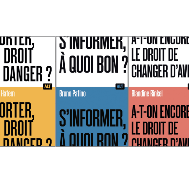 Couvertures des trois premiers titres de la collection "ALT" lancée par La Martinière jeunesse