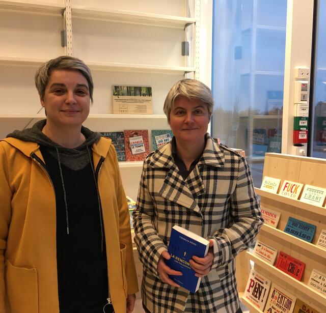 Julie Morand et Lydia Lacour, les deux libraires de La Rencontre, à Rennes.