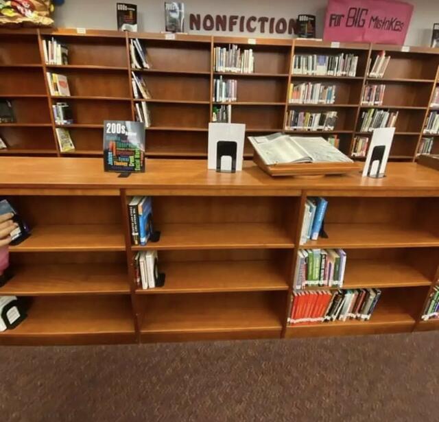 bibliothèque vidée en Floride