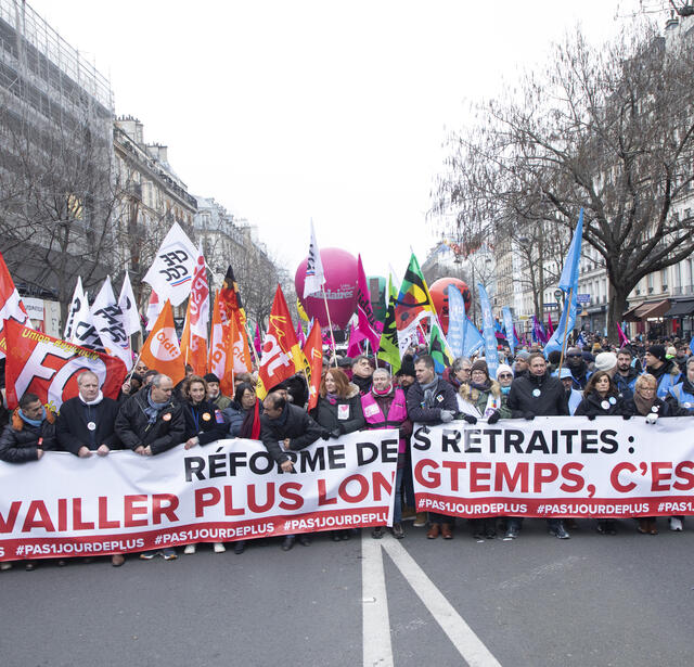 Manifestation contre la réforme des retraites