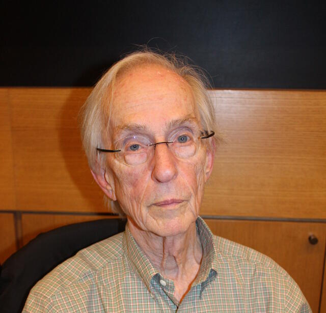 Howard S. Becker à l'École des hautes études en sciences sociales, à Paris.