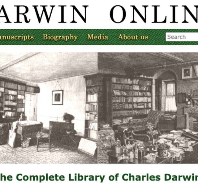La bibliothèque en ligne de Charles Darwin