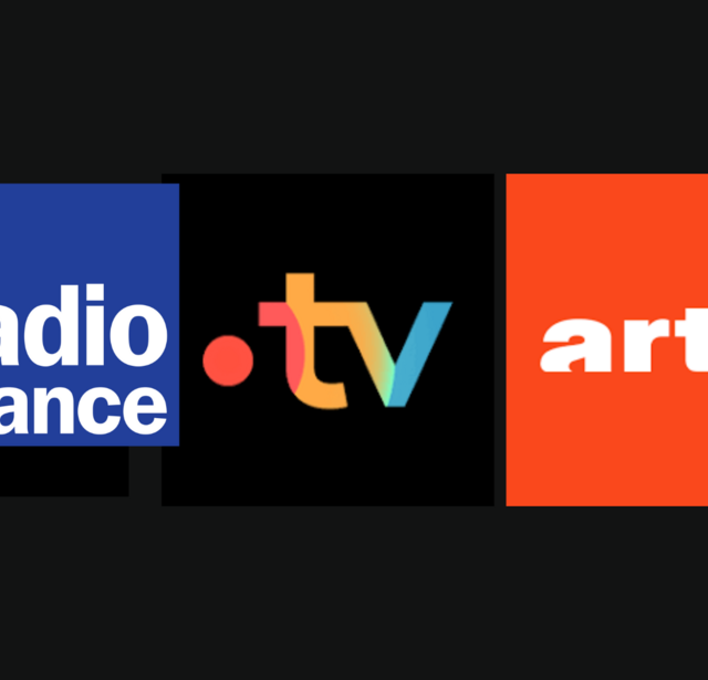 Logos RadioFrance, FranceTV et Arte