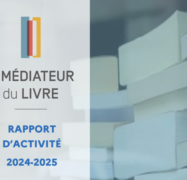 Rapport d'activité 2024-2025 du médiateur du livre