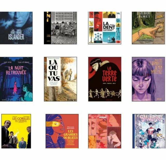 Une partie de la première sélection du prix BD Fnac / France Inter 2026