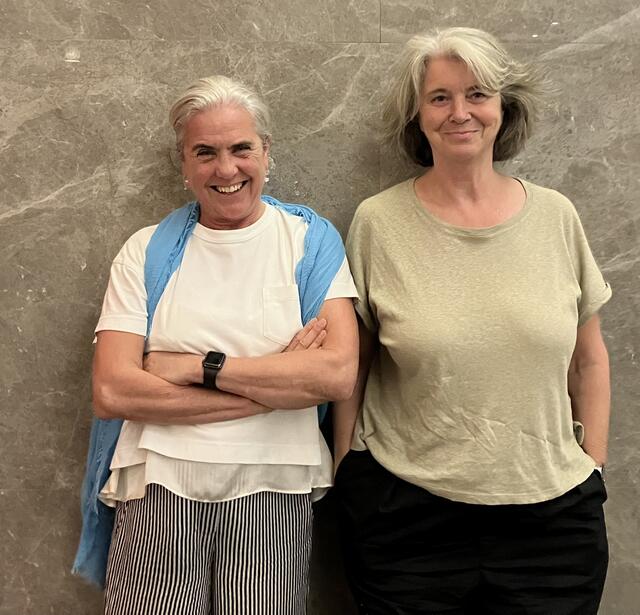 Maja Thomas et Virginie Clayssen à Sharjah, aux Émirats arabes unis