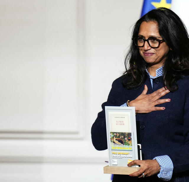 Nathacha Appanah, prix Goncourt des lycéens pour son roman "La nuit au coeur" (Gallimard)