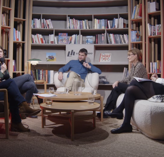 Le plateau du webinaire spécial Partir en Livre 2026